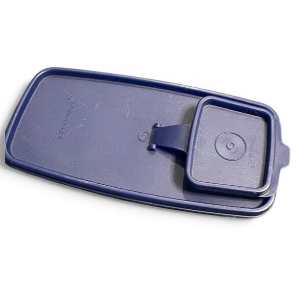 Tupperware Blue Replacement Lid Seal 1589 Fits Large Cereal Keeper 1588 Navy - Picture 2 of 5